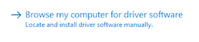 Left click on Browse My Computer For Driver Software